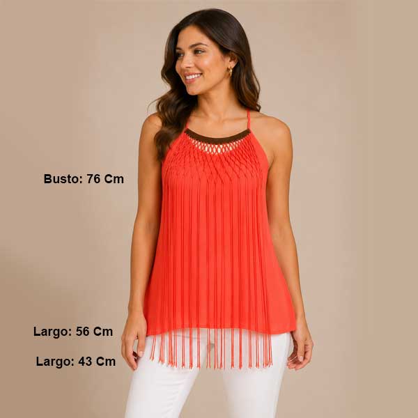 Blusa Lulumari Salmon - M