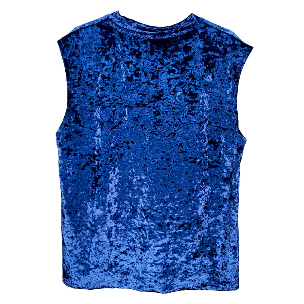 Blusa Terciopelo Azul - M