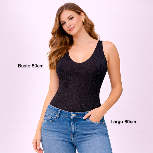 Body Bershka Negro- S