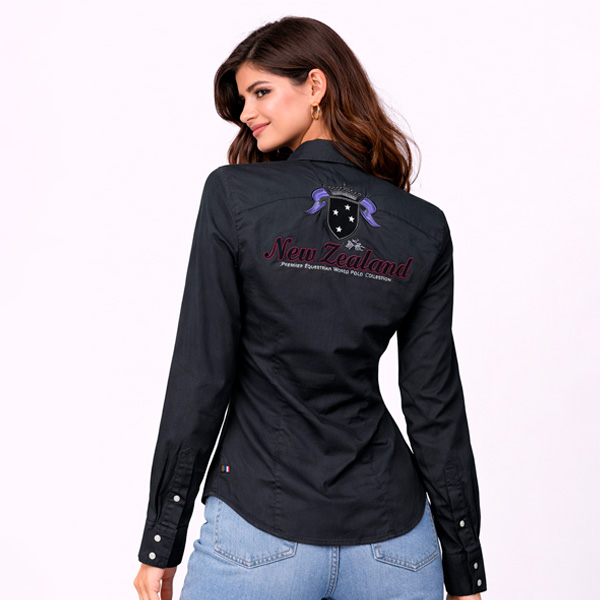 Camisa La Martina Negra- S