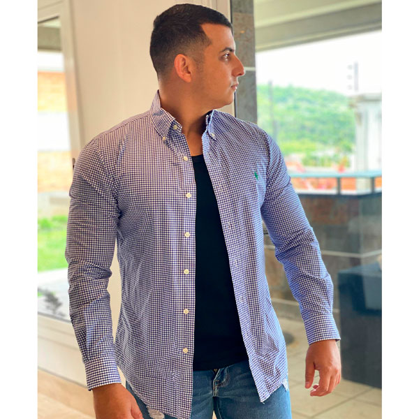 Camisa Ralph Lauren Cuadros- S