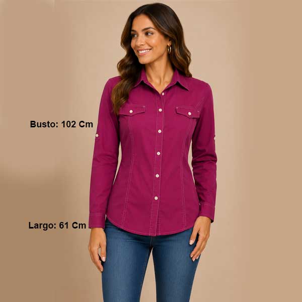 Camisa Tommy Hilfiger Vinotinto - M