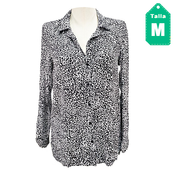 Camisa Zara Animal Print- M
