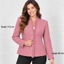Chaqueta Rosada Tejida - XL