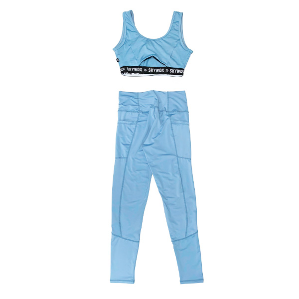 Conjunto Shein Azul Claro y Negro- M