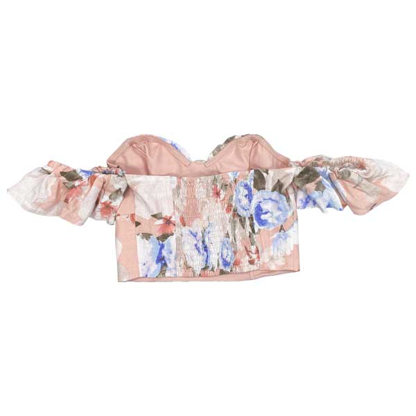 Crop Top Express Floreado - S