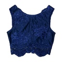 Crop Top Salbaut Azul Marino- S