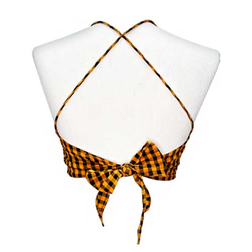 Crop Top Zara Cuadros - XS