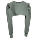 Cropped Drapeado Verde - XS/S