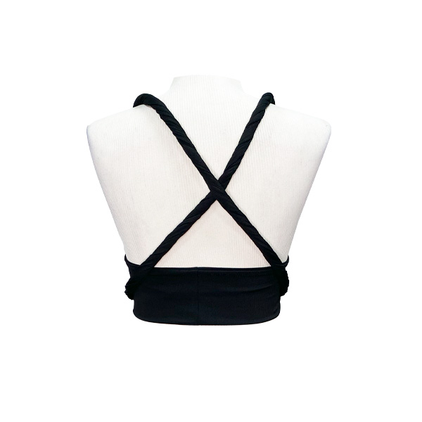 Crop Top Multiformas Shein Negro- S