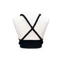 Crop Top Multiformas Shein Negro- S