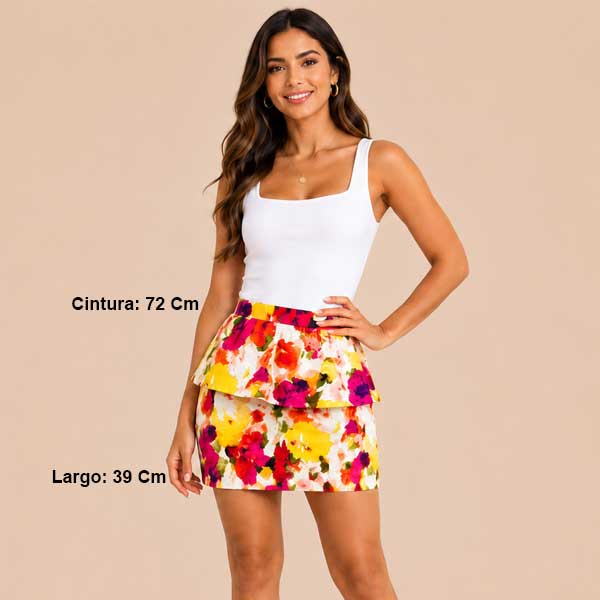 Falda Forever21 Estampada - M