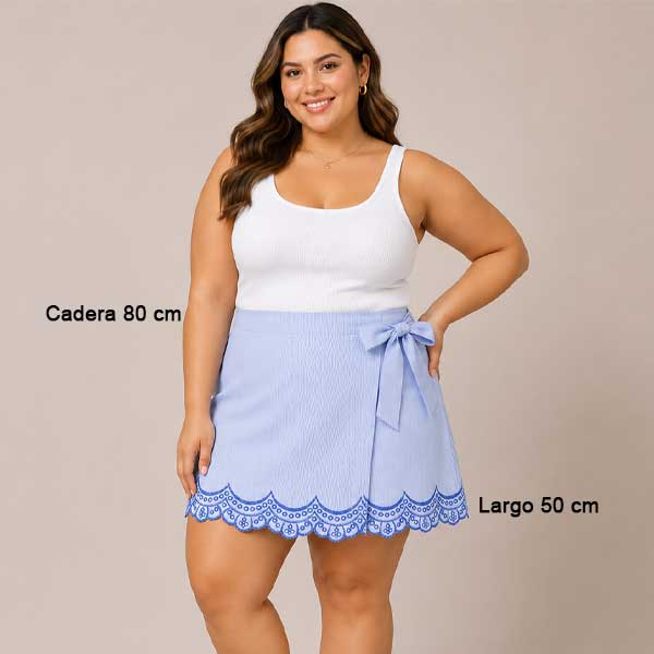Falda Rebellion Rayas - L