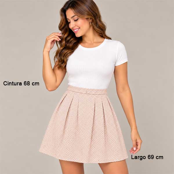 Falda H&M Rosa - 4