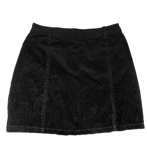 Falda Stradivarius Negro- 28