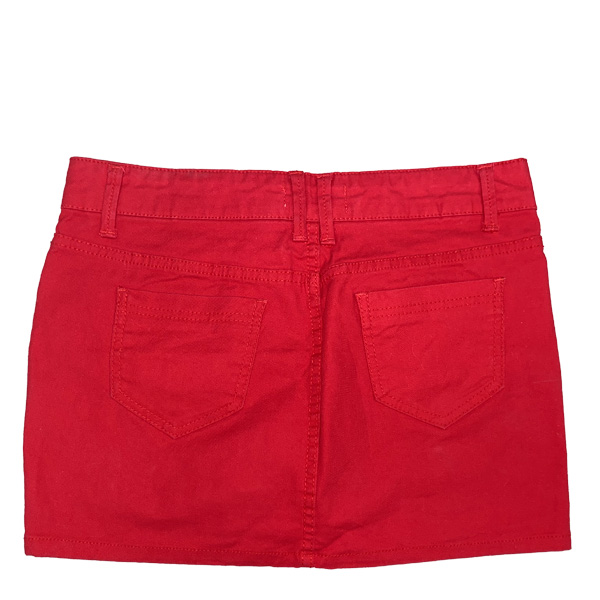 Falda Stradivarius Rojo- L