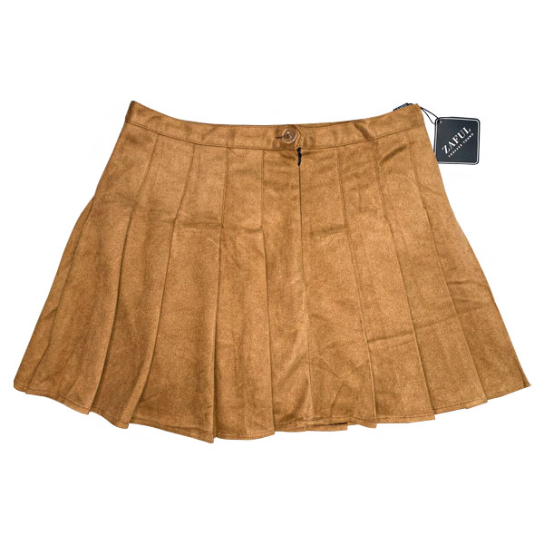 Falda Zaful Marron - S