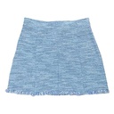 Falda Zara Azul Celeste- M