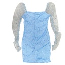 Vestido Double Crazy Azul Celeste- S