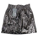 Falda Zara Cuero Negro - S