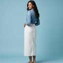 Falda Zara Jeans Blanco- XS