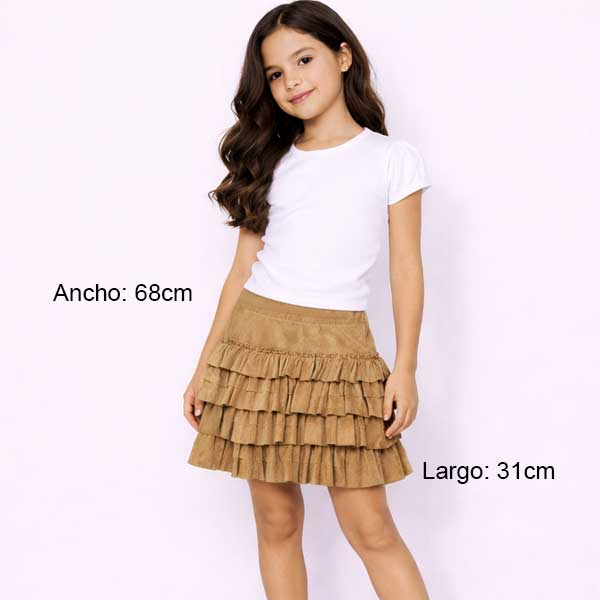 Falda Zara Kids Ocre