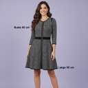 Vestido Ann Taylor Tejido Negro y Blanco- XXS