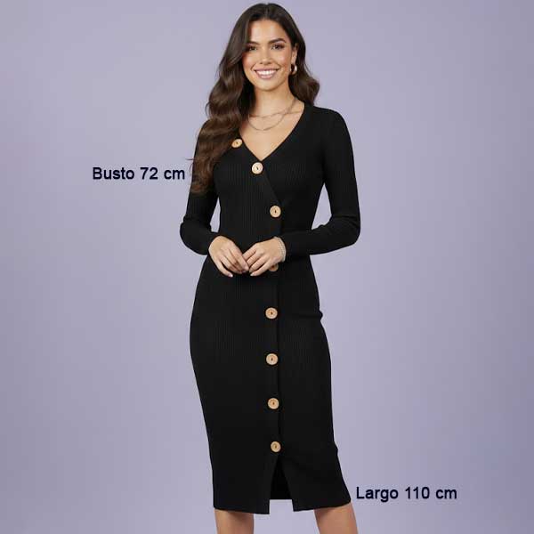 Vestido Springfield Negro- XS