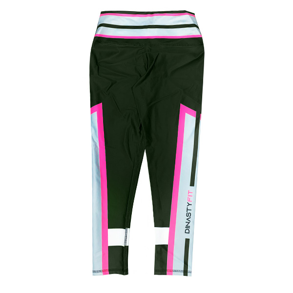 Leggins DinastyFit Verde Pino y Fucsia- Unica