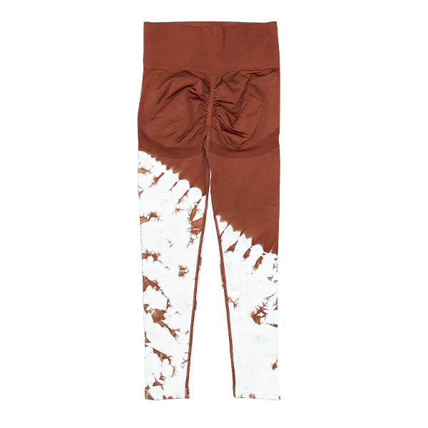 Leggins Marron y Blanco- M