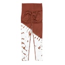 Leggins Marron y Blanco- M