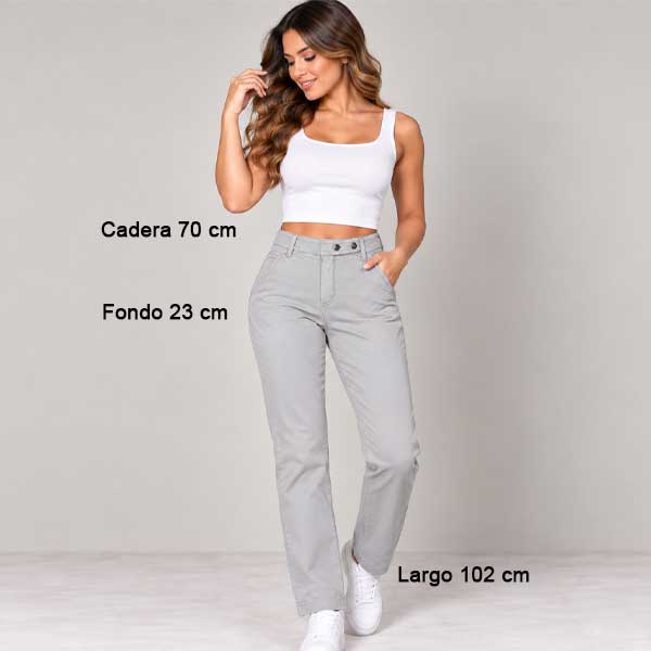 Pantalon Silvia Mori Gris - S