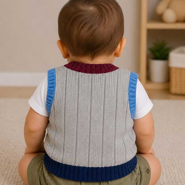 Pullover First Impressions Gris - 6M