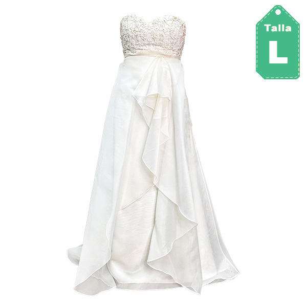 Vestido de Novia Mundo Novia Marfil- L
