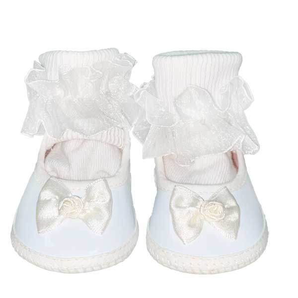 Set de Faldellin Blanco- 3/6M