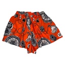 Short Naranja Estampado - S