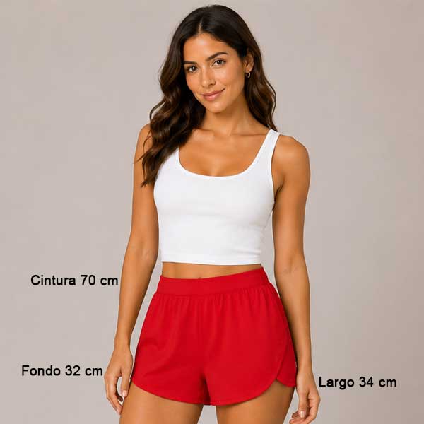 Short Forever21 Rojo - M