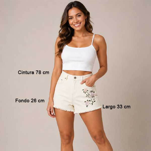 Short Zara Blanco - 10