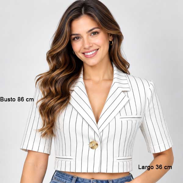 Top Bershka Rayas - L