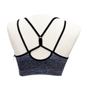 Top Deportivo Champion Gris y negro- L