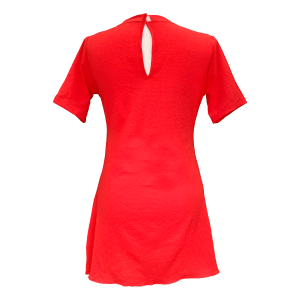 Vestido Amaranta Rojo Coral- M