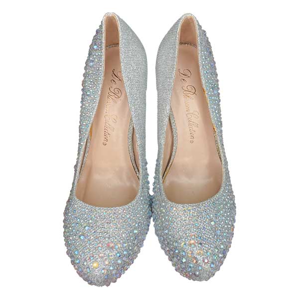 Tacones Blossom Plateados