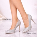 Tacones Blossom Plateados