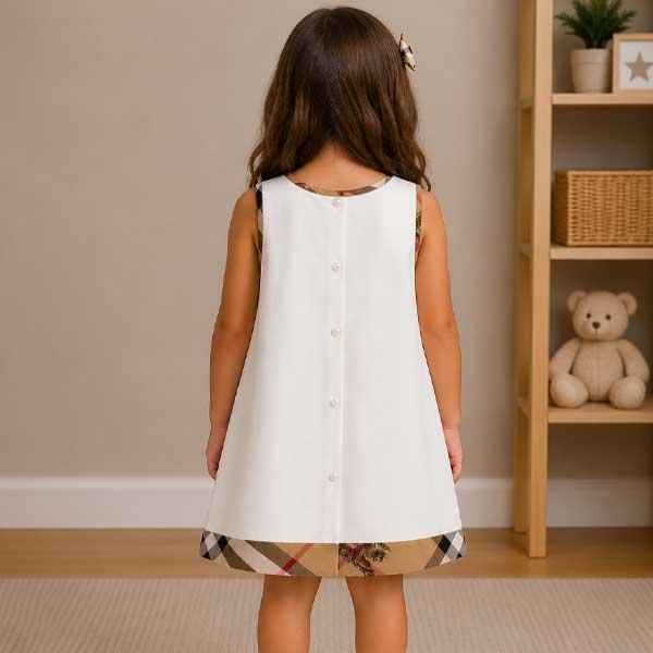 Vestido Burberry Blanco - 4