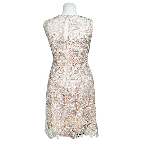 Vestido Cache Encaje Beige - S
