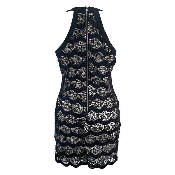 Vestido Cals Negro y Nude- M