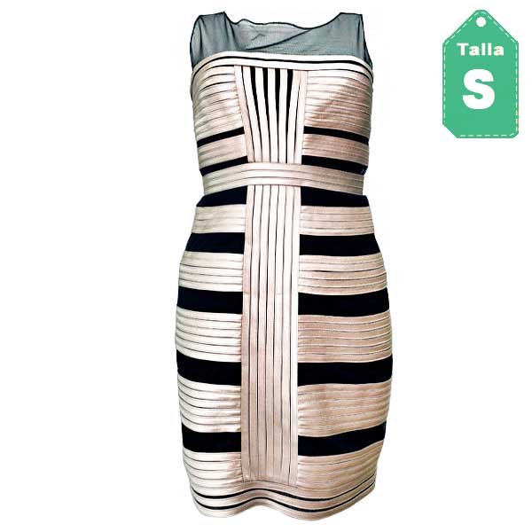 Vestido BCBGMAXAZRIA Beige