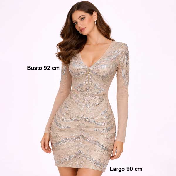 Vestido Coya Pedreria - M