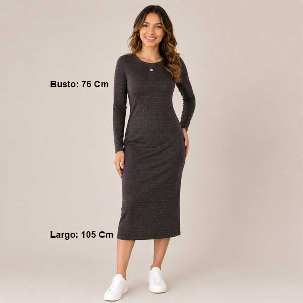 Vestido Cuadros Zara - S