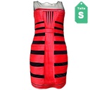 Vestido BCBGMAXAZRIA Rojo y Negro- S